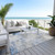 3' X 5' Denim Blue Gray And Ivory Abstract Washable Indoor Outdoor Area Rug