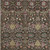 3' X 5' Chocolate Red And Gold Floral Washable Indoor Outdoor Area Rug