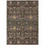 3' X 5' Chocolate Red And Gold Floral Washable Indoor Outdoor Area Rug