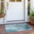 2' X 3' Gray and Ivory Abstract Washable Non Skid Indoor Outdoor Area Rug