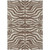 5' X 8' Brown And Beige Animal Print Washable Indoor Outdoor Area Rug