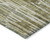 3' X 5' Olive Green Brown And Beige Abstract Washable Indoor Outdoor Area Rug