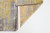 8' Gray and Yellow Round Abstract Non Skid Area Rug