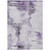 5' X 8' Purple Lavender And Gray Abstract Washable Indoor Outdoor Area Rug