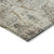 3' X 5' Linen Black And Brown Floral Washable Indoor Outdoor Area Rug