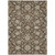 5' X 8' Chocolate Ivory And Gray Moroccan Washable Indoor Outdoor Area Rug