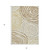 5' X 8' Gold Ivory And Beige Abstract Washable Indoor Outdoor Area Rug