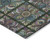 3' X 5' Fern Green Purple And Teal Blue Medallion Washable Indoor Outdoor Area Rug