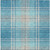 3' X 5' Teal Blue Gray And Brown Plaid Washable Indoor Outdoor Area Rug