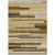 3' X 5' Khaki Taupe And Gold Striped Washable Indoor Outdoor Area Rug