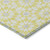 3' X 5' Yellow Ivory And Gray Floral Medallion Washable Indoor Outdoor Area Rug