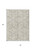3' X 5' Beige And Ivory Geometric Washable Indoor Outdoor Area Rug