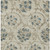 5' X 8' Beige Tan And Blue Floral Washable Indoor Outdoor Area Rug