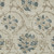 5' X 8' Beige Tan And Blue Floral Washable Indoor Outdoor Area Rug