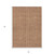 5' X 8' Copper And Beige Geometric Washable Indoor Outdoor Area Rug