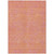 5' X 8' Pink And Copper Abstract Washable Indoor Outdoor Area Rug