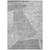 5' X 8' Gray Silver And Ivory Abstract Washable Indoor Outdoor Area Rug