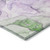 2' X 3' Purple Abstract Washable Non Skid Indoor Outdoor Area Rug