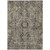 5' X 8' Taupe and Dark Taupe Oriental Washable Non Skid Indoor Outdoor Area Rug