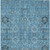 5' X 8' Sky Blue And Gray Oriental Washable Indoor Outdoor Area Rug