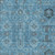 5' X 8' Sky Blue And Gray Oriental Washable Indoor Outdoor Area Rug