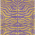 3' X 5' Purple And Copper Animal Print Washable Indoor Outdoor Area Rug