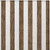 2' X 3' Chocolate Striped Washable Non Skid Indoor Outdoor Area Rug