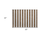 2' X 3' Chocolate Striped Washable Non Skid Indoor Outdoor Area Rug