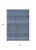 3' X 5' Navy Blue And Ivory Chevron Washable Indoor Outdoor Area Rug