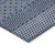 3' X 5' Navy Blue And Ivory Chevron Washable Indoor Outdoor Area Rug