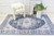 5' X 8' Black and Gray Oriental Area Rug