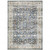 2' X 3' Blue Gold Rust Ivory And Olive Oriental Printed Stain Resistant Non Skid Area Rug
