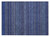 2' X 3' Navy Blue Striped Washable Non Skid Indoor Outdoor Area Rug