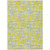 5' X 8' Yellow Denim Blue And Beige Abstract Washable Indoor Outdoor Area Rug