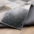 9' X 12' Grey Charcoal Brown And Beige Geometric Power Loom Stain Resistant Area Rug