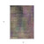3' X 5' Plum Olive Green And Lavender Abstract Washable Indoor Outdoor Area Rug