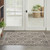 3' X 4' Charcoal Floral Indoor Outdoor Area Rug
