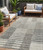 5' X 8' Beige Ivory And Taupe Striped Washable Indoor Outdoor Area Rug