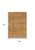 9' X 13' Orange and White Medallion Non Skid Area Rug