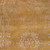 9' X 13' Orange and White Medallion Non Skid Area Rug