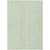 5' X 8' Mint Green And Beige Ogee Washable Indoor Outdoor Area Rug