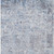 3' X 5' Sky Blue Charcoal And Ivory Abstract Washable Indoor Outdoor Area Rug