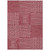 3' X 5' Red And Ivory Geometric Washable Indoor Outdoor Area Rug