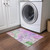 2' X 3' Purple Abstract Washable Non Skid Indoor Outdoor Area Rug