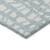 5' X 8' Sky Blue And Ivory Abstract Washable Indoor Outdoor Area Rug