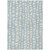 5' X 8' Sky Blue And Ivory Abstract Washable Indoor Outdoor Area Rug