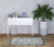 3' X 5' Blue And Gray Floral Power Loom Area Rug