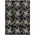5' X 8' Black Ivory And Brown Geometric Washable Indoor Outdoor Area Rug