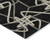 5' X 8' Black Ivory And Brown Geometric Washable Indoor Outdoor Area Rug