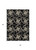5' X 8' Black Ivory And Brown Geometric Washable Indoor Outdoor Area Rug